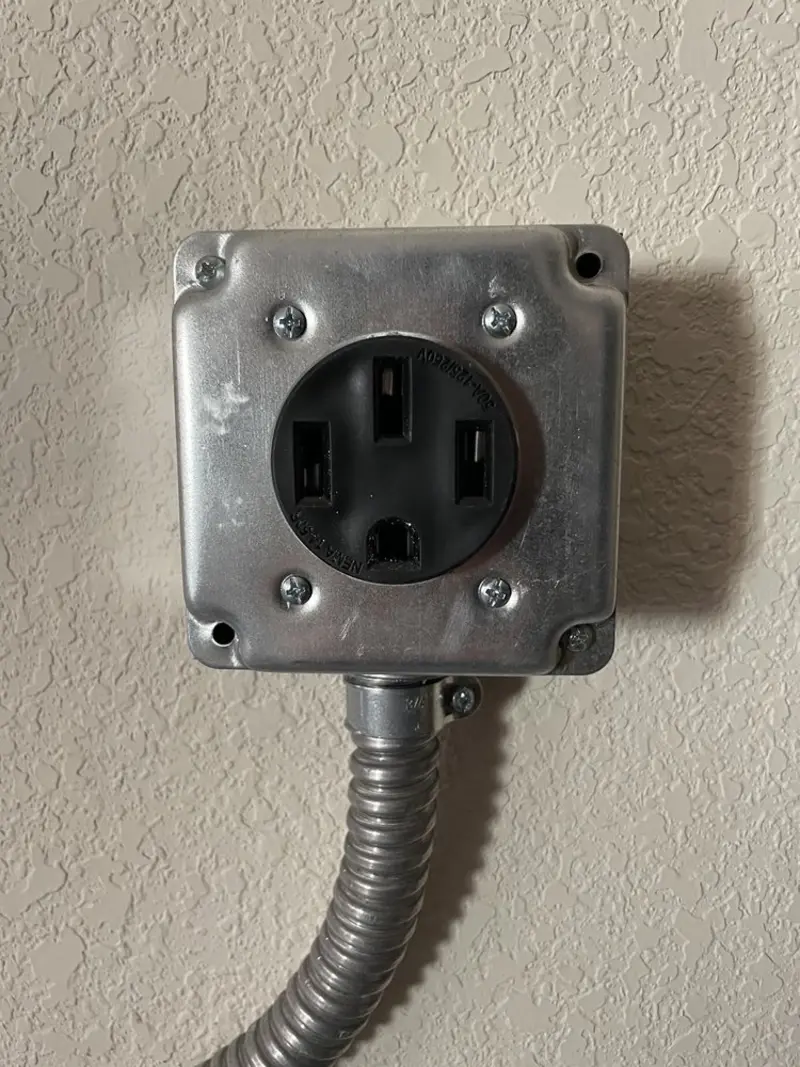 NEMA 14-50 outlet installed for Electrical Panel Upgrade in Brisbane